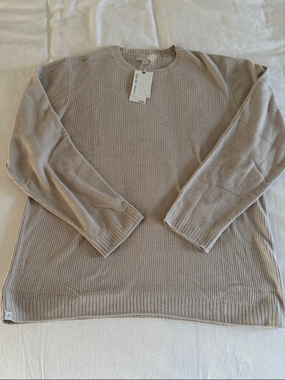 NWT BAREFOOT DREAMS COZYCHIC ULTRA LITE RIBBED CREWNECK